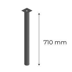 Nivra Kapsan Masa Ayağı Mat Siyah