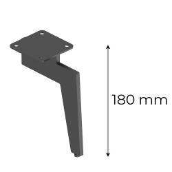 Ovia Kapsan Koltuk Ayağı Tekstüre Siyah