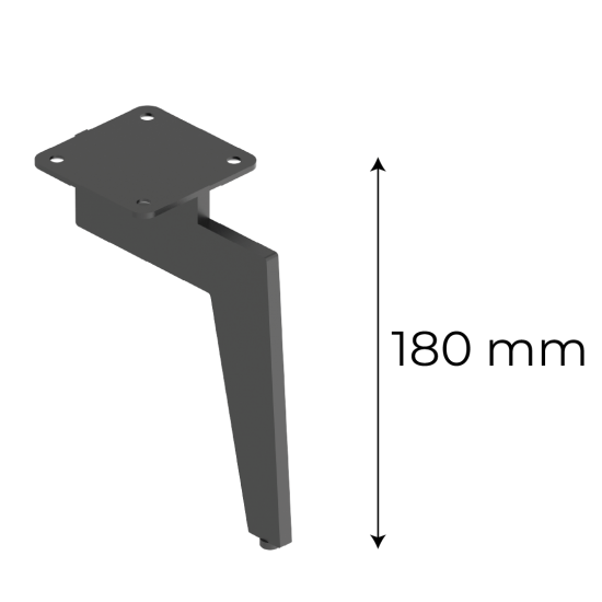 Ovia Kapsan Koltuk Ayağı Tekstüre Siyah